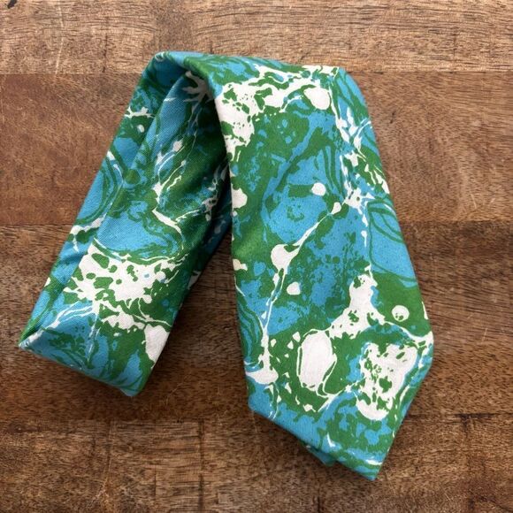 Vintage 1970’s 1980’s Palm Beach style Key West cotton Hawaiian men’s neck tie - Picture 1 of 3
